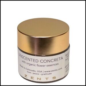 Zents Unscented Concreta Reparative Balm with Organic Flower Essences .25 oz 7g